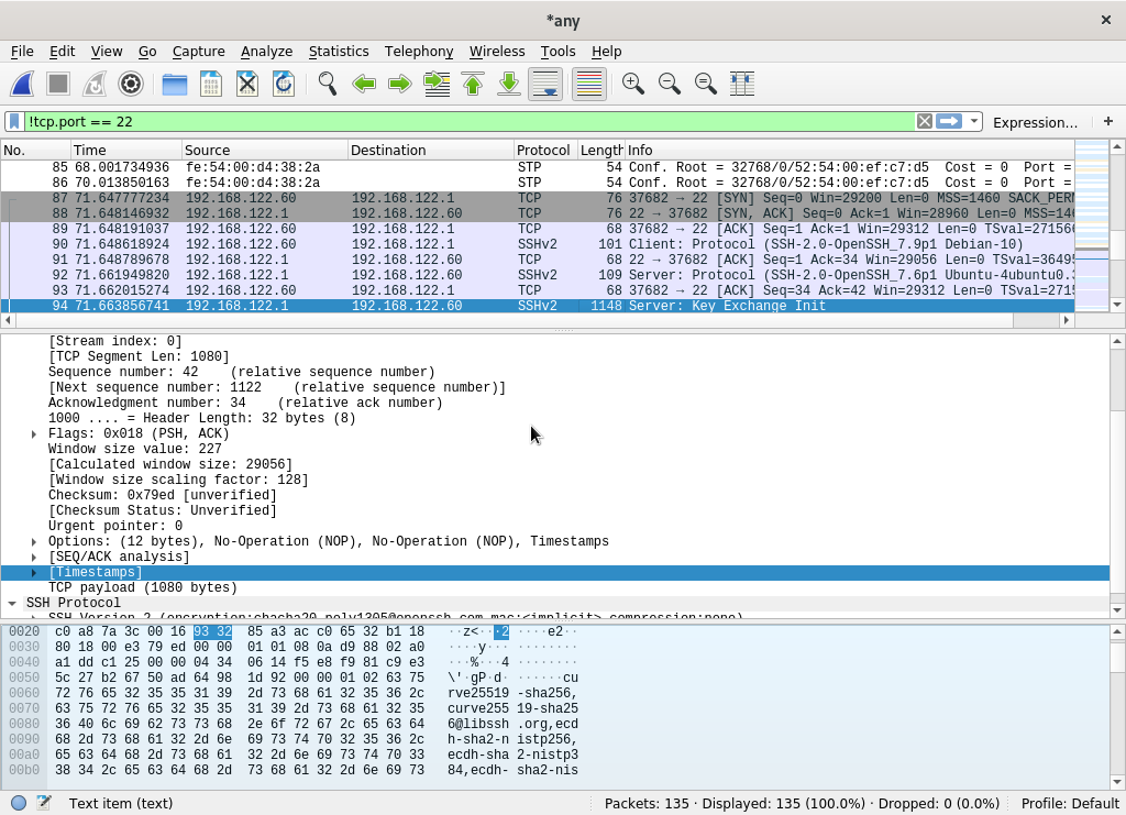 Analyseur de trafic réseau wireshark