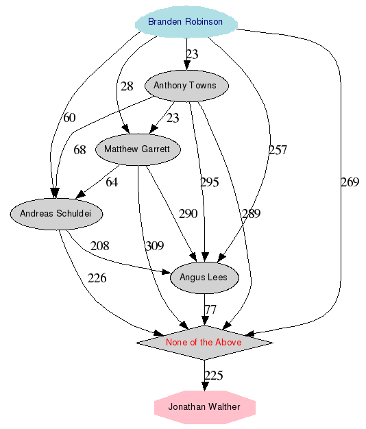 Graphical rendering of the results